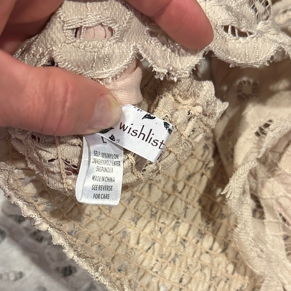 Wishlist Lace Bralette Set - Green and Cream and White - Picture 4 of 4